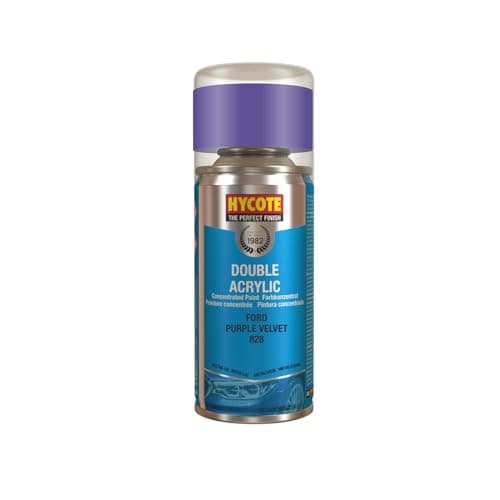 Image of Hycote Double Acrylic Aerosol Car Spray Paint, Ford - Purple Velvet, 150 ml