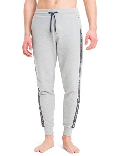 Image of Tommy Hilfiger Men's Track Pant Hwk Um0um00706 Thermal Trousers, Grey (Grey Heather), M
