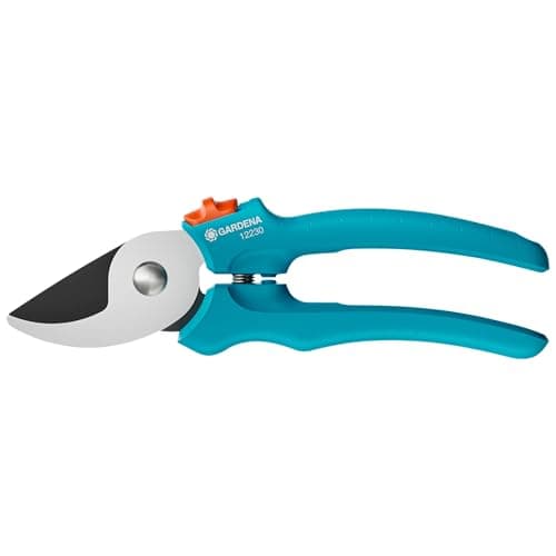 Image of Gardena Secateurs EasyCut, Bypass Cut, Garden Secateurs, 20 mm Cutting Diameter, Ergonomic Handles, Precision-Ground Steel Blades, PowerCoating (12230-20)