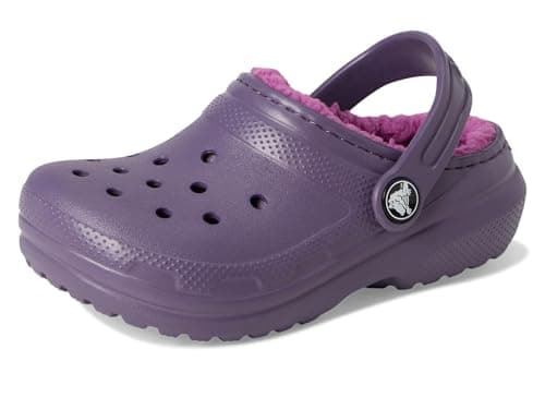 Image of Crocs Unisex Kids Clog,Classic Lined Clog T,Nightshade,9 UK Child