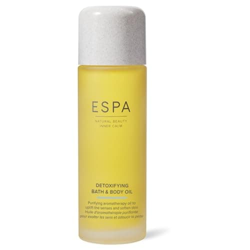 Image of ESPA Detoxifying Bath & Body Oil 100ml | Cypress & Juniper Berry | Nourishes & Softens Skin | Massage Oil | Suitable for All Skin Types