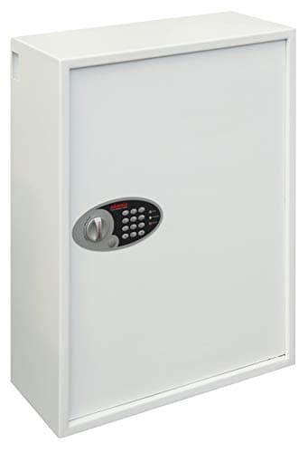 Image of Phoenix Safe Company – KS0035E Phoenix Cygnus Key Deposit Safe - 500 Hooks - Electronic Lock - Key Holder Wall Mounted - Scratch Resistant White Paint Finish - 111 Litres - 46kg