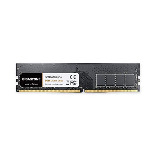 Image of 【DDR4 RAM】GIGASTONE 8GB DDR4 2666MHz (2400MHz or 2133MHz) PC4-21300 (PC4-19200/17000) CL19 1.2V UDIMM 288 Pin Unbuffered Non ECC High Performance PC Desktop Memory Upgrade