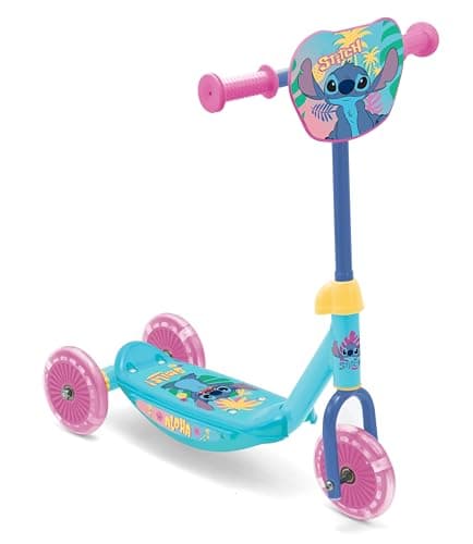 Image of Paw Patrol Skye Stitch Spiderman 3 Wheel Scooter, Unisex Scooter for Boys and Girls from 3 Years, Max. 20 kg, 3 Wheels (Stitch Baby)