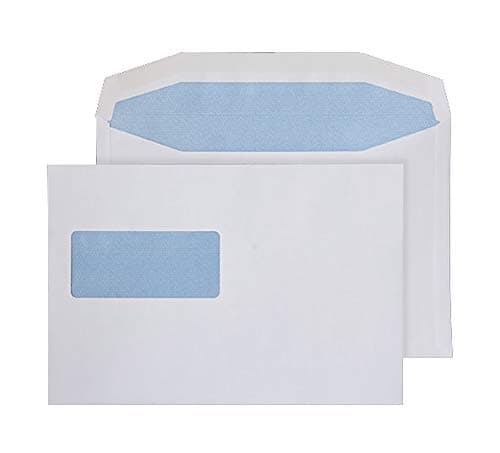 Image of Blake Purely Everyday C5+ 162 x 238 mm 90 gsm Mailer Gummed High Window Envelopes (W154) White - Pack of 500