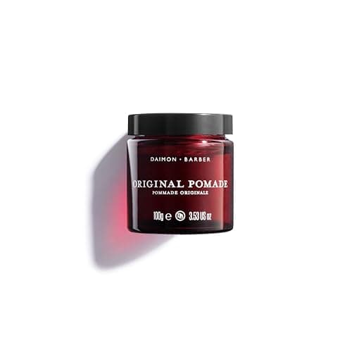 Image of Daimon Barber Original Water Based Pomade, Medium Shine, Medium Hold Hair Pomade for Men, for Slick Backs, Pomps and Natural Styles, Leaves Hair Feeling Silky and Soft, for All Types 100g
