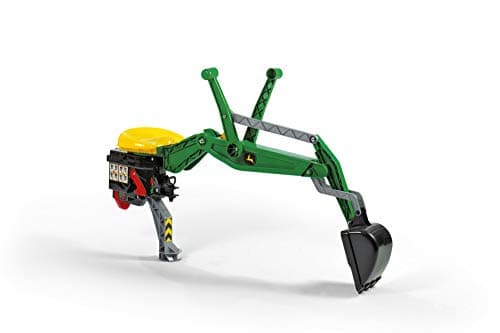 Image of Rolly Toys S2640935 John Deere Franz Cutter Rear Excavator, Green, 40 x 23 x 78 cm