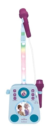 Image of Lexibook, Frozen, Musical Lighting Speaker with 2 Microphones, Demo Songs, MP3 Plug, Blue/Purple, K140FZLXB
