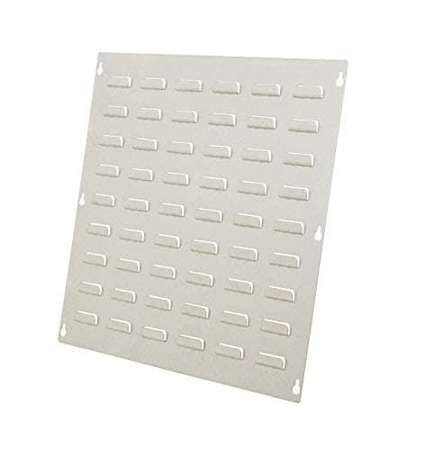 Image of Rhino Tuff Bin Square Louvre Panel - 457mm x 457mm Galvanised Steel Storage Rack for Wall Mounting Plastic Parts Bins