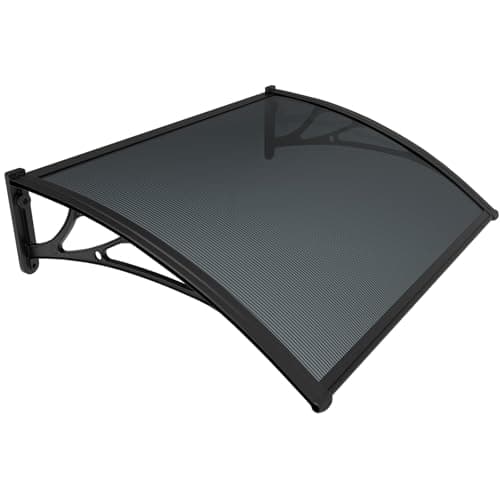 Image of VOUNOT® Front Door Canopy Outdoor Awning, Rain Shelter for Back Door, Porch, Window, 120 x 80 cm, Anthracite