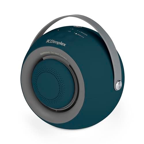 Image of Dimplex DDF390G Desk Friend PTC Ceramic Fan Heater With Magnetic Handwarmer and Leatherette Carry Handle - Navy