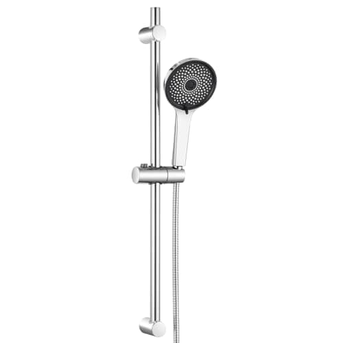 Image of DERW Shower Slide Bar, Shower Riser Rail 70cm with 5 Modes Shower Head(Without Taps), Height-Adjustable, 360° Rotatable, Corrosion-Resistant, Built-in Filter, Durable for Your Shower System