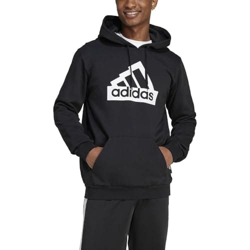 Image of adidas Men's MODERN ESSENTIALS GRAPHIC HOODIE, BLACK, M