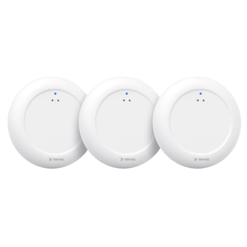 Image of X-Sense Wi-Fi Water Sensor, Smart Water Leak Detector with App Alerts, IP67 Waterproof, Wireless Detector for Kitchen, Bathroom, Basement, SBS50 Base Station Required, SWS0A, 3-Pack