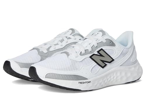 Image of New Balance Women's Fresh Foam Arishi V4 Running Shoe, Nb White/Silver Metallic/Black, 7.5