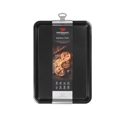 Image of Tala Performance Baking Tray, Professional Gauge Carbon Steel with Eclipse Non-Stick Coating, Perfect for Cooking and Roasting, Black, Large, 39.4x26.8x2.1 cm