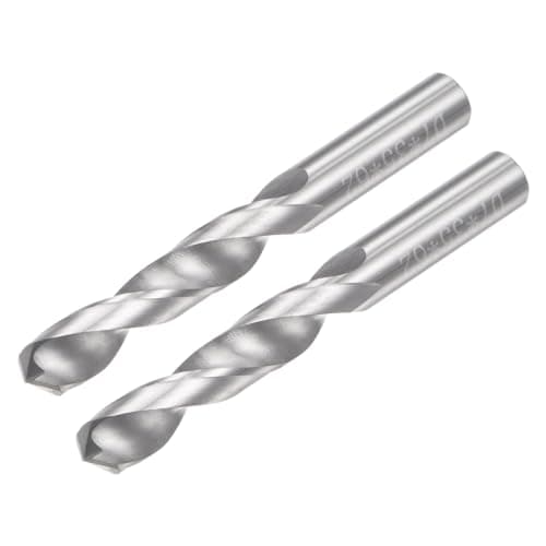 Image of sourcing map Solid Carbide Drill Bits, 7mm C2/K20 Tungsten Carbide Jobber Drill Bits Straight Shank Drilling Tool for Stainless Steel Aluminum Iron Metal Plastic 2pcs