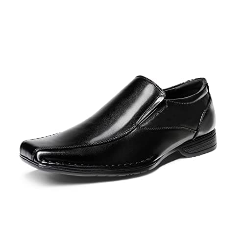 Image of Bruno Marc Men's Giorgio Leather Lined Dress Loafers Shoes,Size 9,Black,Giorgio-1