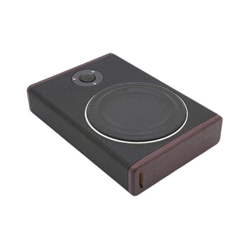 Image of Underseat Subwoofer 8 Inch Slim Stereo Surround Sound with Built-in Amplifier 600W Max Power Bass Boost 0-12dB & Dual Vocal Bass Mode Powered Car Subwoofer for Immersive Car Audio in Vehicles