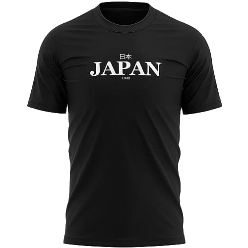 Image of Japan 1932 Mens T Shirt Retro Japanese Rugby Football Supporters World Tee Top, XXL, Black