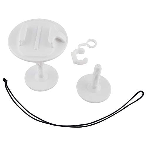 Image of Hensych Bodyboard Wakeboard Foam Surfboard Mount Kit Surfing Mount with Anti-Lost Strap Replacement for Go-Pro Hero 8/7/6/5/4/3+/3/2/1.etc(White)