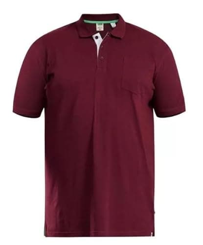 Image of U.S Trading Duke Grant Kingsize Men's Pique Polo Shirt (UK, Alpha, 5XL, Regular, Regular, Maroon)