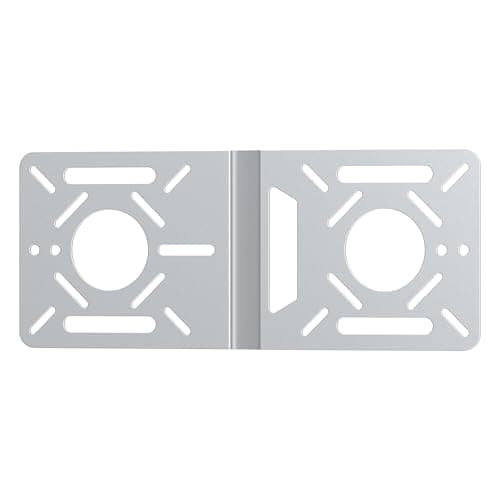 Image of Fasgear Aluminium VESA Mounting Bracket for Intel NUC Extension Plate Adapter with 100x100mm and 75x75mm Holes,Monitor Arm Conversion Kit Holder for VESA Pattern for Mini PC Computer Mount (Silver)
