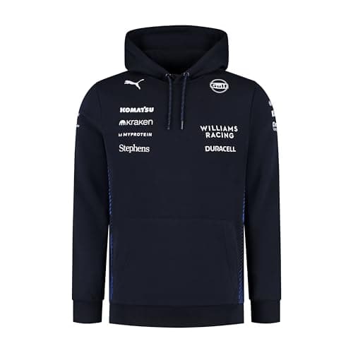 Image of PUMA Williams Racing Formula 1 Men's 2025 Team Hoodie - Navy - Size: M