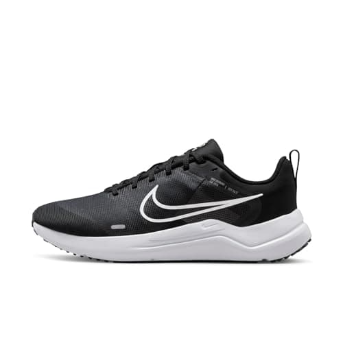 Image of NIKE Women's Downshifter 12 Sneaker, Black White Smoke Grey Pure Platinum, 6.5 UK