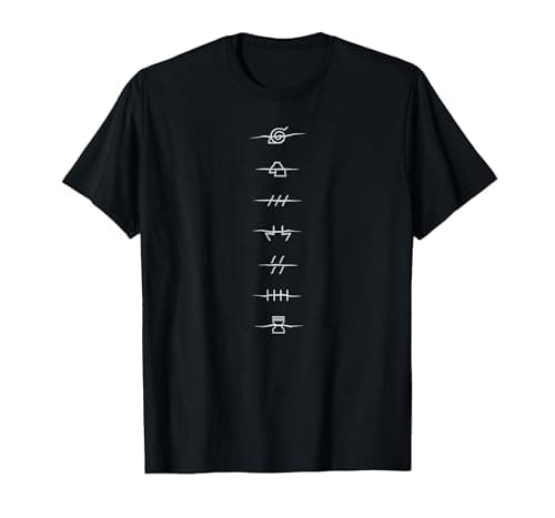 Image of Naruto Shippuden Front Back Anti-Village Anime T-Shirt, Men, Black, Small