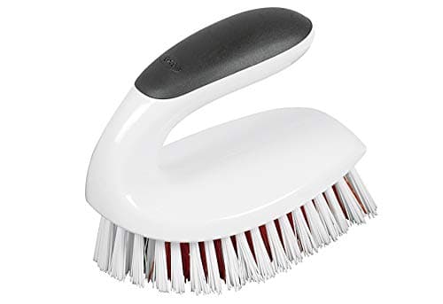Image of OXO Good Grips All-Purpose Scrub Brush – Sturdy Cleaning Brush with Sturdy Bristles – Ergonomic Non-Slip Handle – Contoured for Knuckle Protection – Grout, Carpet & Surface Scrubbing Tool