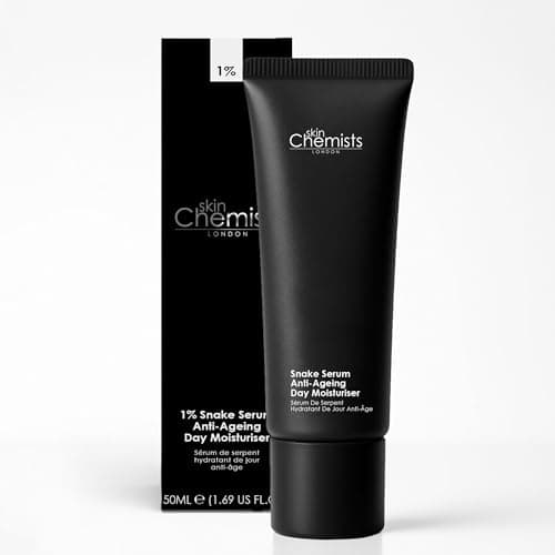 Image of skinChemists Snake Serum Anti-Ageing Day Moisturiser 50ml | Peptide Coconut Oil Hydrating Face Cream for Fine Lines and Wrinkles | Smooth and Firm Daily Skincare