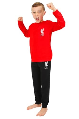 Image of Boys Liverpool Football Club Long Pyjamas Cotton Red (15-16 Years)