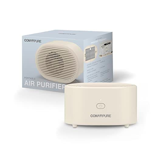 Image of Conair Portable Small Air Purifier, Rechargeable Corded/Cordless, HEPA Air Filter, Allergy, Dust, Pollen, Odor Control, Bedroom, Dorm Room, Small Room