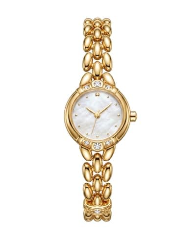 Image of CIVO Bracelet Ladies Watches for Dress: Gold 22mm Small Analogue Watches for Women - Mother of Pearl Dial Stainless Steel Quartz - Stylish Accessories for Business Meetings Work