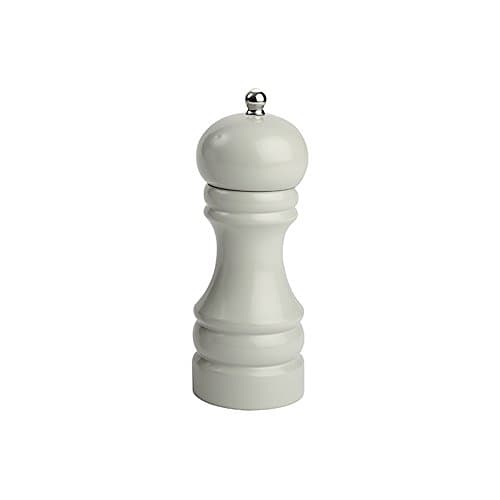 Image of T&G Woodware Classic Capstan Hevea Salt Mill with Gloss Finish, 15 cm, Grey, 12148
