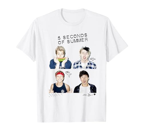 Image of 5 Seconds of Summer - Photo Scribble T-Shirt