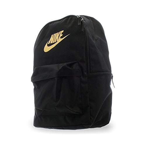 Image of Nike Heritage Backpack - 2.0, Black/Black/Metallic Gold, Misc