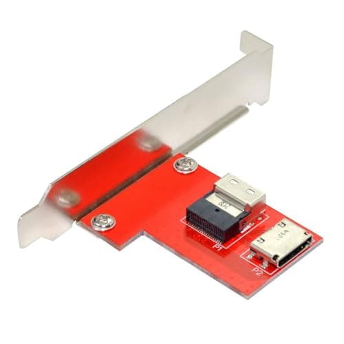 Image of ChenYang CY Slimline SAS SFF-8654 PCI-Express 4.0 to Oculink SFF-8611 SFF-8612 PCBA Female Adapter with Bracket