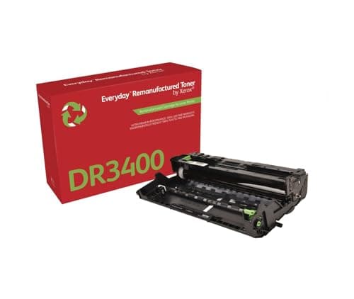 Image of Everyday by Xerox Compatible Brother DR3400 Black Drum, Standard Capacity, Remanufactured