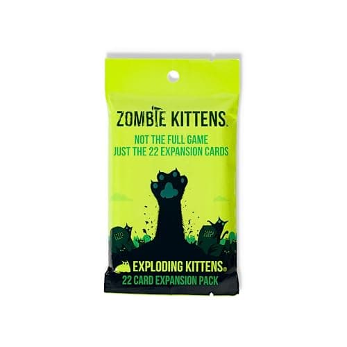 Image of Zombie Kittens Expansion Pack by Exploding Kittens - 2-5 Players - Ages 7+ - 15 Minutes to Play - Original Game Required - Party Game, Family Game Night, Kid and Adult Card Game