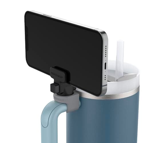 Image of JailBreak Tech - Phone Holder Accessory for Stanley Cup, Cell Phone Stand, Fits All Mobile Phones & Cases, Compatible with Various 40oz Tumblers