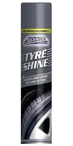 Image of HOCHSTE® Car Pride Tyre Shine 300ml – Long-Lasting Wet Look Spray for a Deep Black Finish – Quick Drying, No Polishing, Instant Shine for Car, Van, and Bike Tyres Black - 1 Pack