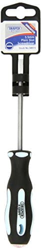 Image of Draper 34973 Expert Plain Slot Soft Grip Parallel Tip Screwdriver, 5.5mm x 100mm
