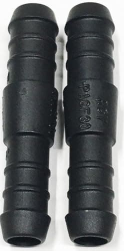Image of 2 x 12mm-10mm Plastic Barbed Reducer Adapter Hose Connector Fuel Pipe Joiner