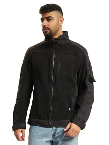 Image of Brandit Fleece Ripstop Jacket, color: black, size: 5XL