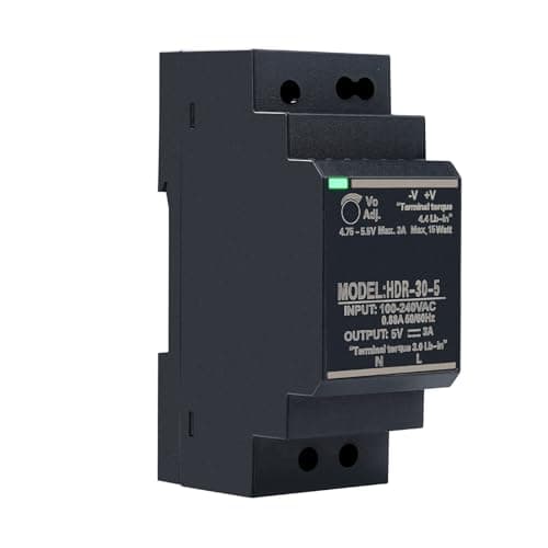 Image of Power Supply DIN Rail 5V DC 3A 15W Transformer for DIN Rail Power Supply Input Voltage AC100V/240V Industrial Switching Power Supply HDR-30-5