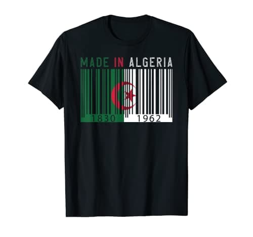 Image of Algeria Vintage Gift Made in Algeria T-Shirt