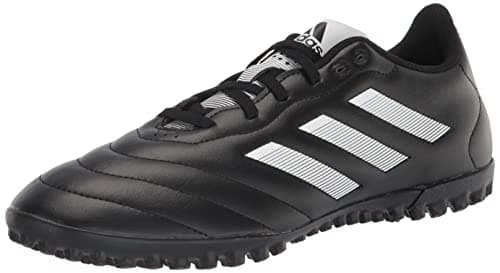 Image of adidas Unisex-Adult Goletto VIII TF Soccer Shoes (Turf), Black/White/red, 10.5