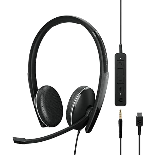 Image of EPOS I SENNHEISER ADAPT 165 USB-C II - ADAPT 100 Series - headset - on-ear - wired - 3.5 mm jack, USB-C - black - Optimised for UC